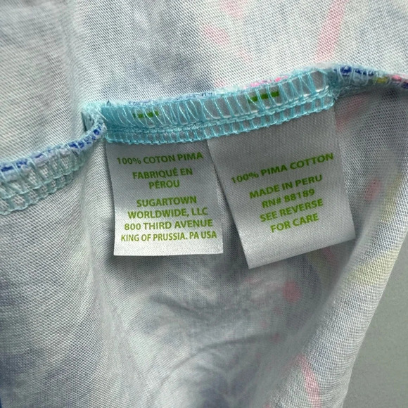 Lily Pulitzer Beacon Dress Pima Cotton Tropical Call Me Serene size Small - Picture 6 of 8